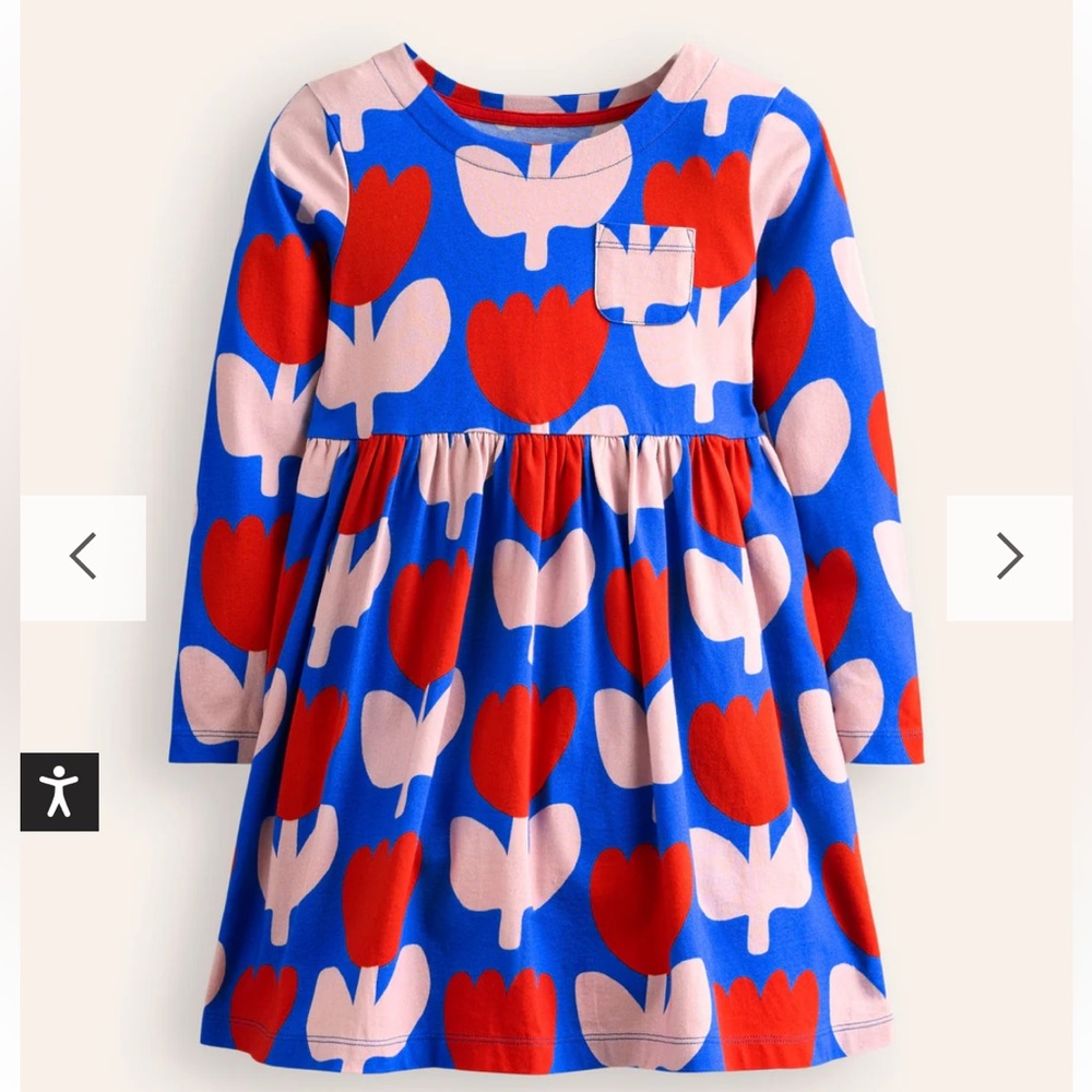 NEW Long-Sleeved Fun Jersey Dress 11-12 Years - Picture 8 of 10